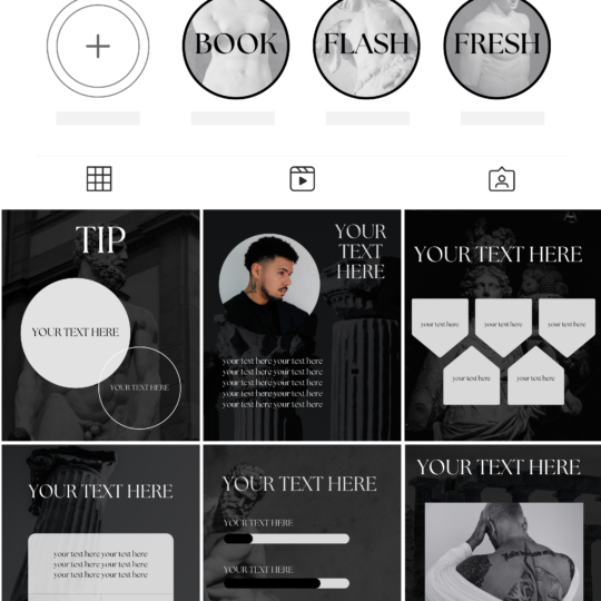 Tattoo - Instagram Templates & Highlights