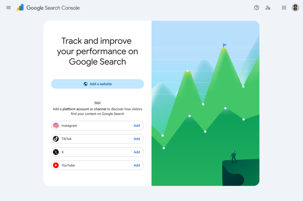 search console platform property door AT Digital Full service digital agency